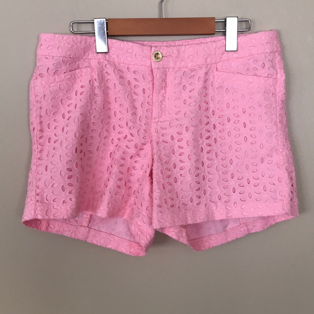 LILLY PULITZER Kelly Short Oval Petal Eyelet Sz 6